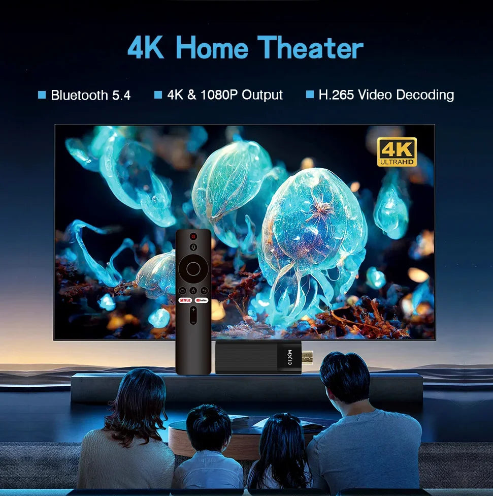 StreamPro 4K Android TV Stick | Smart Media Player with Voice Control