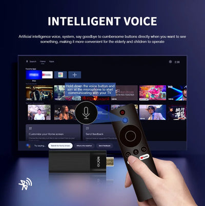 StreamPro 4K Android TV Stick | Smart Media Player with Voice Control
