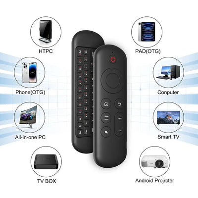 Bluetooth 5.2 Air Mouse & Wireless Keyboard | M5 Voice Backlit Remote Control