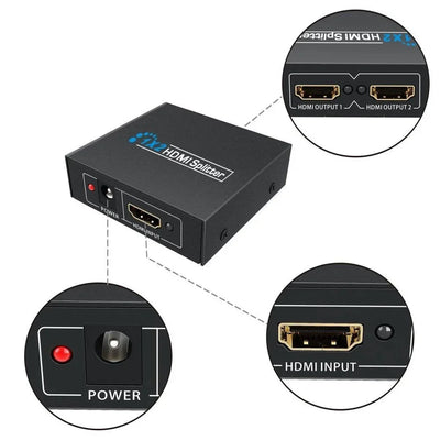 4K HDMI Splitter 1 In 4 Out | Video Distributor for HDTV, PC & Laptop
