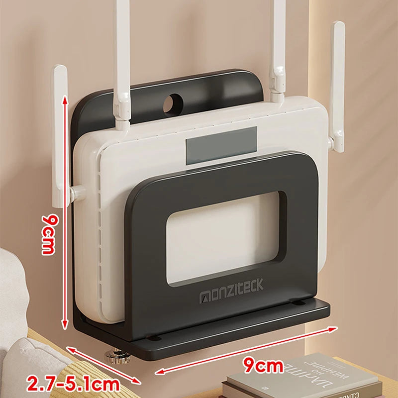 Adjustable Wall Mount Holder for Router, Modem, TV Box & Media Players