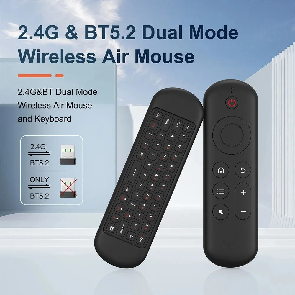 Bluetooth 5.2 Air Mouse & Wireless Keyboard | M5 Voice Backlit Remote Control