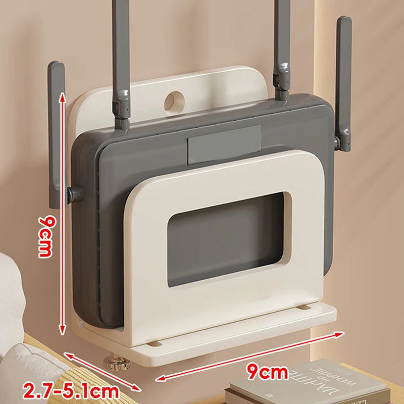 Adjustable Wall Mount Holder for Router, Modem, TV Box & Media Players