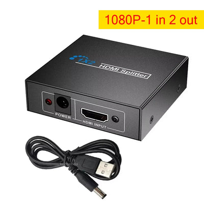 4K HDMI Splitter 1 In 4 Out | Video Distributor for HDTV, PC & Laptop