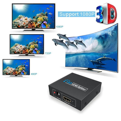 4K HDMI Splitter 1 In 4 Out | Video Distributor for HDTV, PC & Laptop