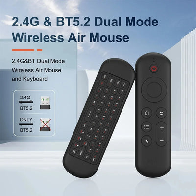 Bluetooth 5.2 Air Mouse & Wireless Keyboard | M5 Voice Backlit Remote Control