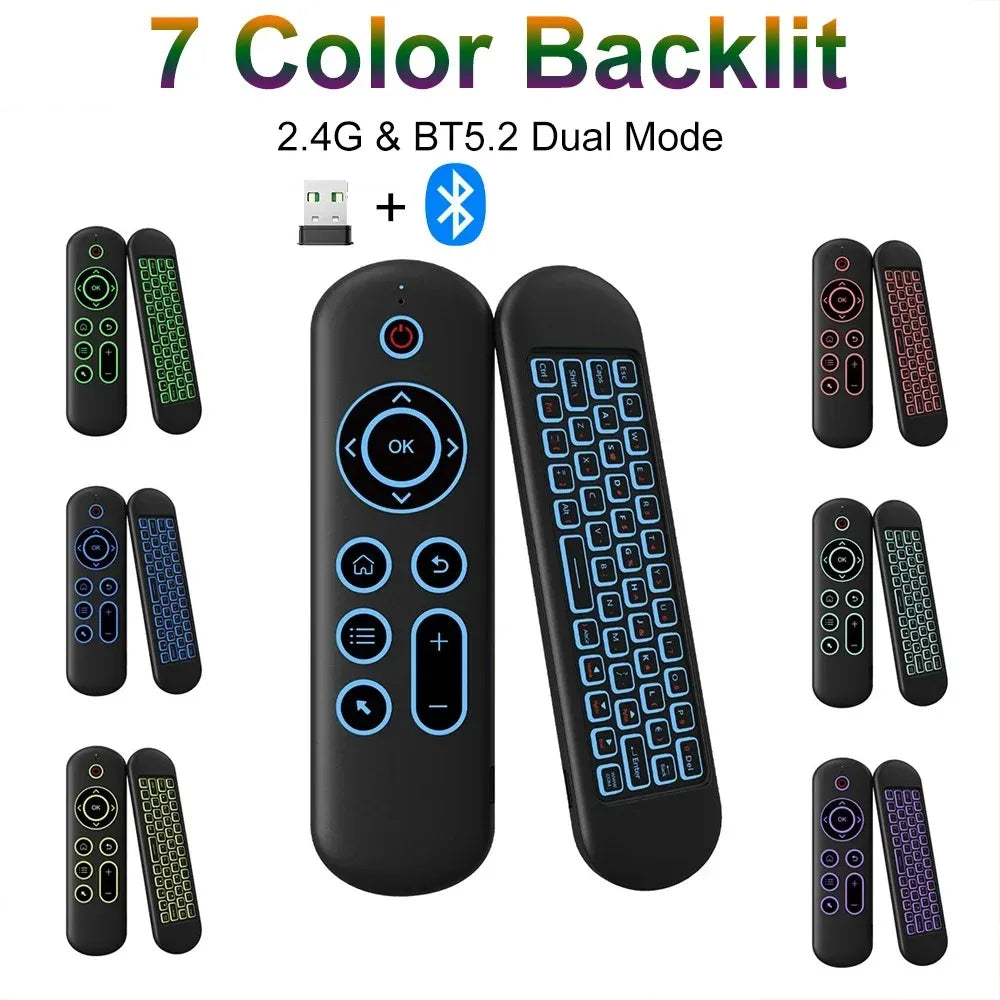Bluetooth 5.2 Air Mouse & Wireless Keyboard | M5 Voice Backlit Remote Control