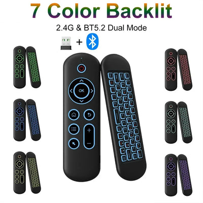 Bluetooth 5.2 Air Mouse & Wireless Keyboard | M5 Voice Backlit Remote Control