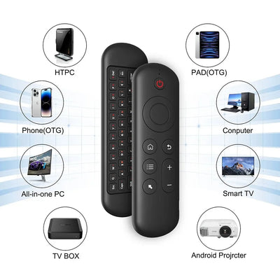 Bluetooth 5.2 Air Mouse & Wireless Keyboard | M5 Voice Backlit Remote Control