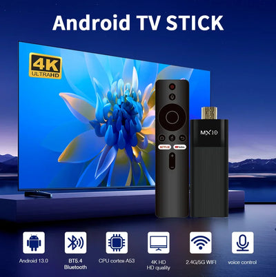 StreamPro 4K Android TV Stick | Smart Media Player with Voice Control