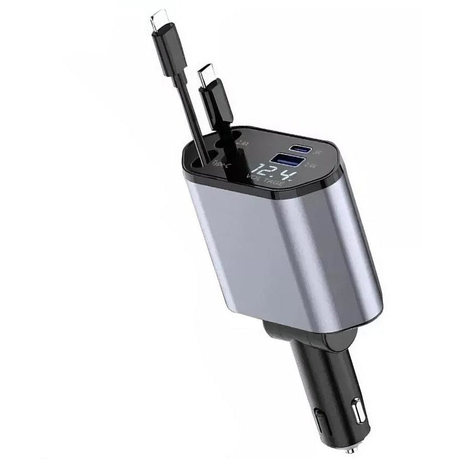 USB-C Retractable Car Charger